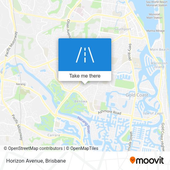Horizon Avenue map