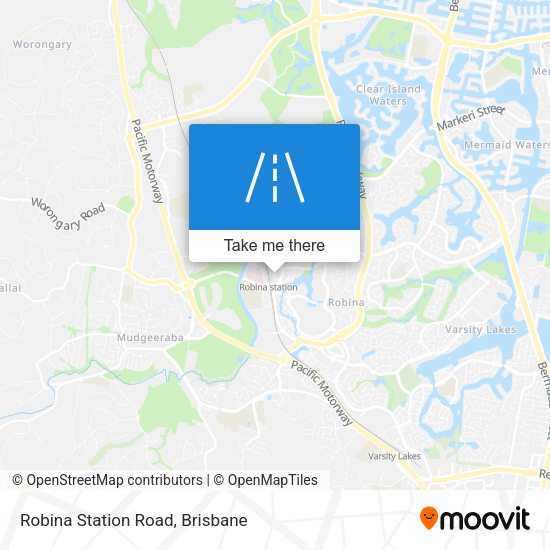Robina Station Road map