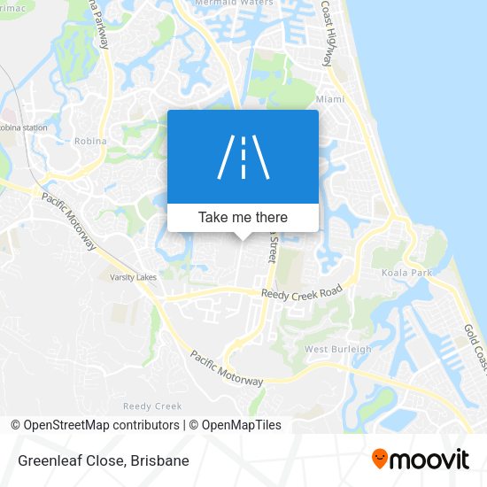Greenleaf Close map