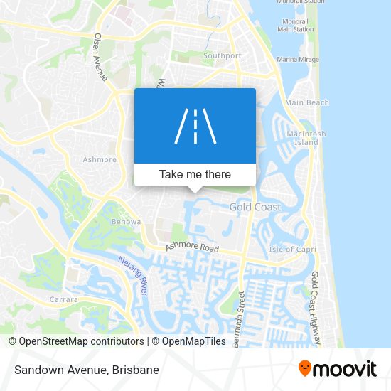 Sandown Avenue map