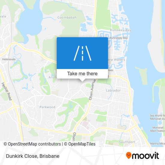 Dunkirk Close map