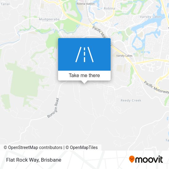 Flat Rock Way map