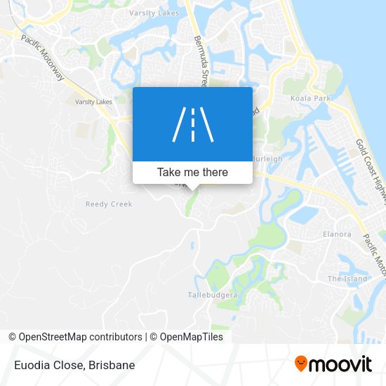 Euodia Close map