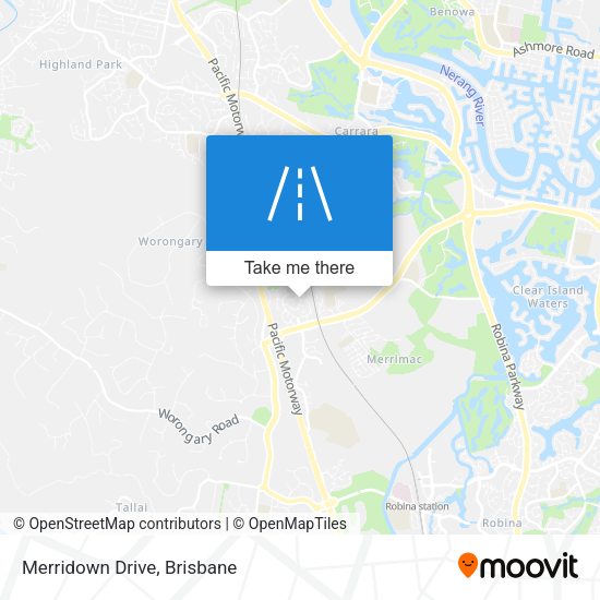 Merridown Drive map