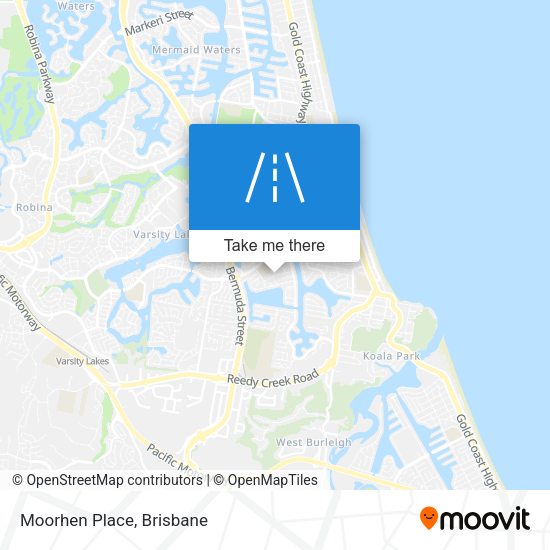 Moorhen Place map