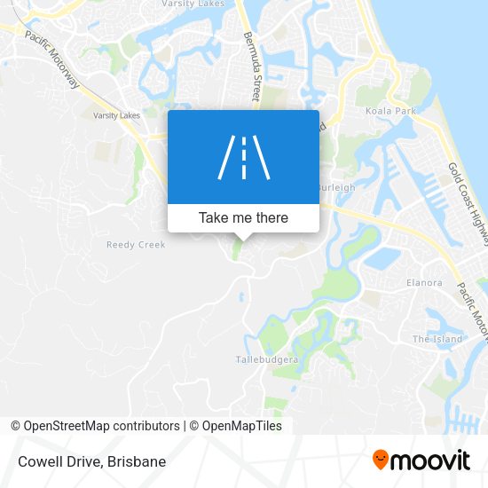 Cowell Drive map