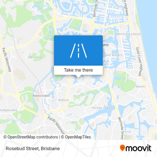 Rosebud Street map