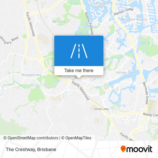 The Crestway map