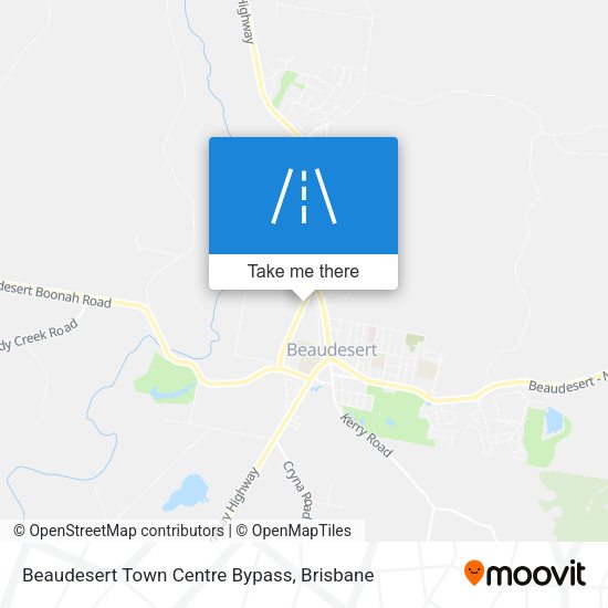 Beaudesert Town Centre Bypass map