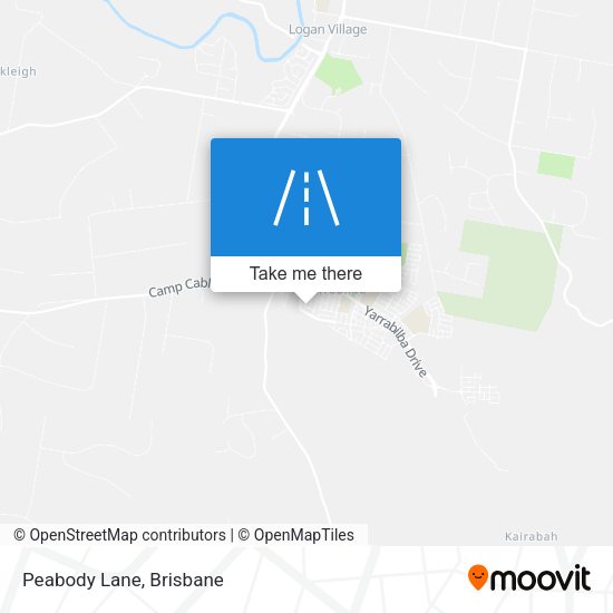 Peabody Lane map
