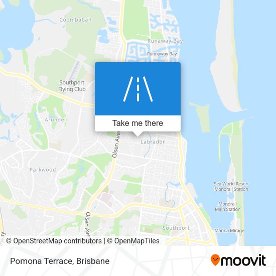 Pomona Terrace map