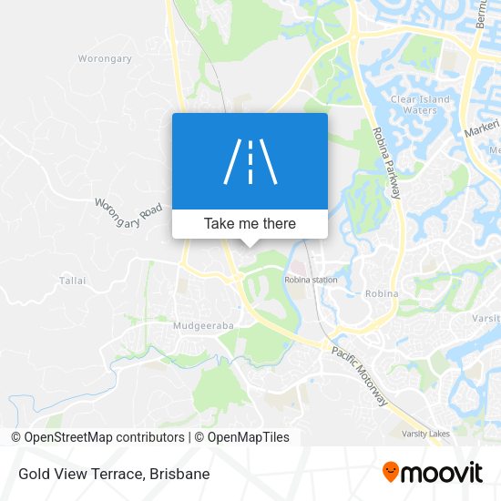 Gold View Terrace map