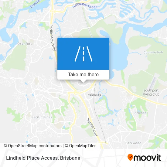 Mapa Lindfield Place Access