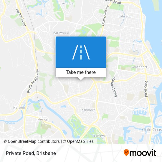 Private Road map