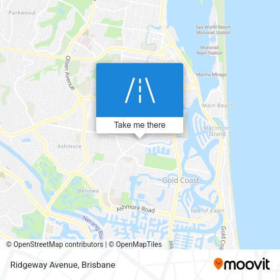 Ridgeway Avenue map