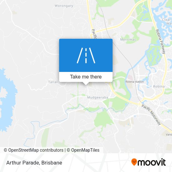 Arthur Parade map