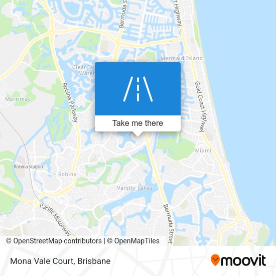 Mona Vale Court map