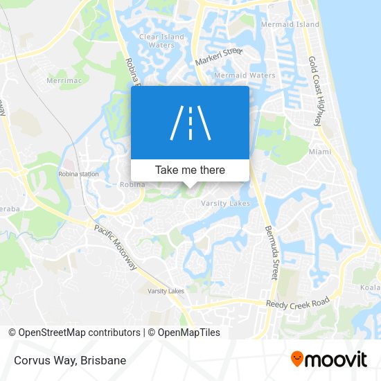 Corvus Way map