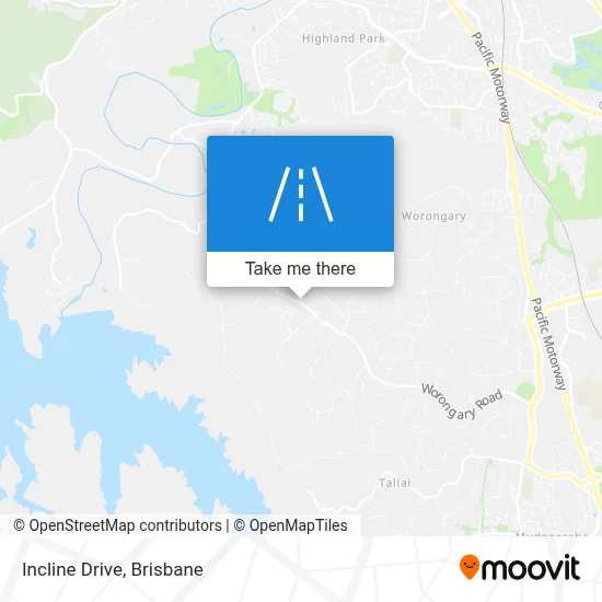 Mapa Incline Drive