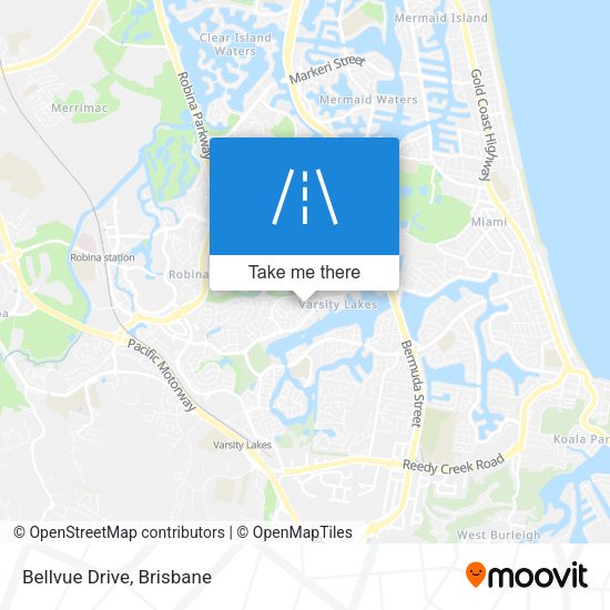 Bellvue Drive map