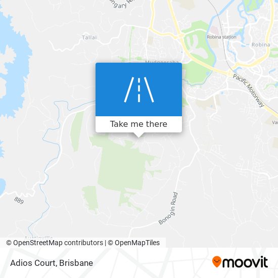 Adios Court map