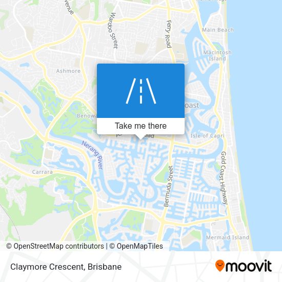Claymore Crescent map
