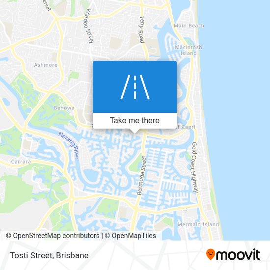 Tosti Street map