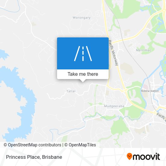 Princess Place map