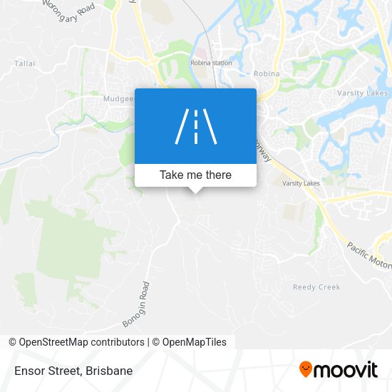 Ensor Street map