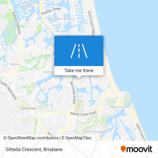 Sittella Crescent map