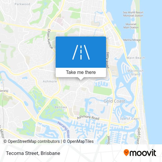 Tecoma Street map
