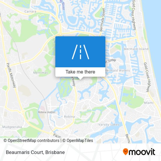 Beaumaris Court map