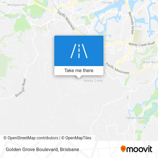 Mapa Golden Grove Boulevard