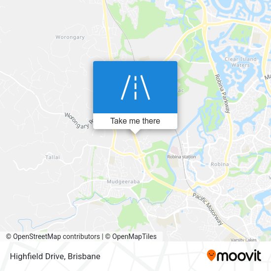 Highfield Drive map