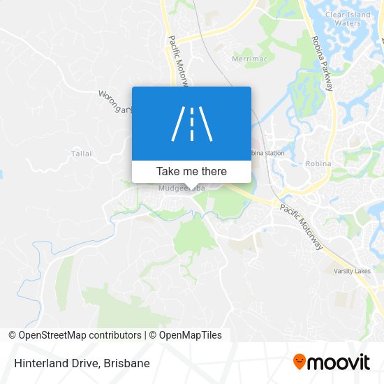 Hinterland Drive map