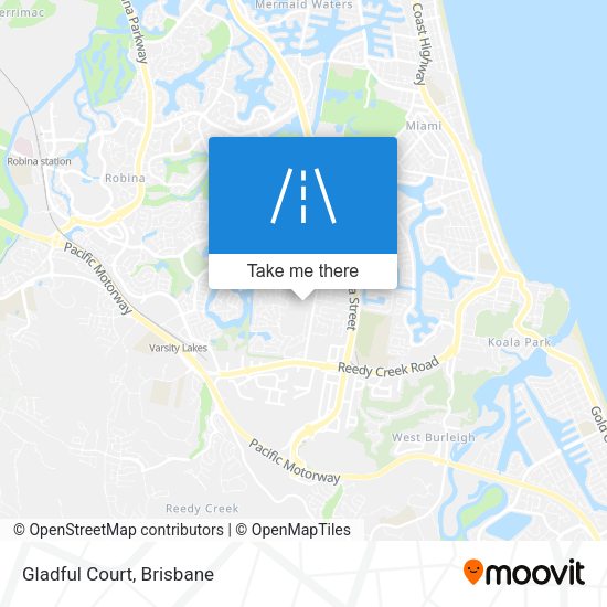 Gladful Court map