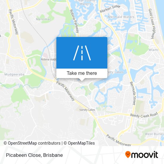 Picabeen Close map
