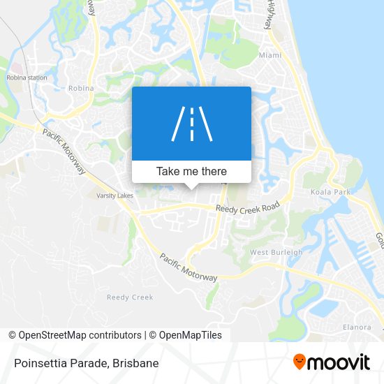Poinsettia Parade map