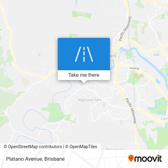 Platano Avenue map
