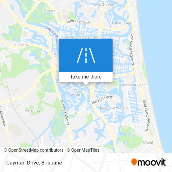 Cayman Drive map