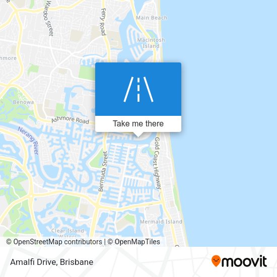 Amalfi Drive map