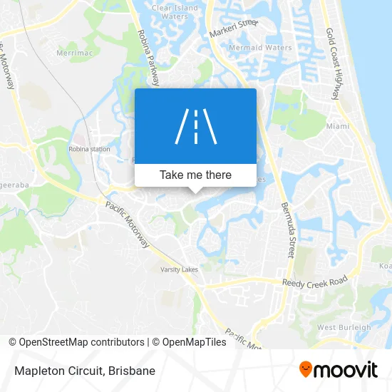 Mapa Mapleton Circuit