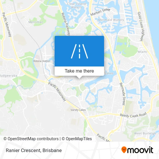 Mapa Ranier Crescent