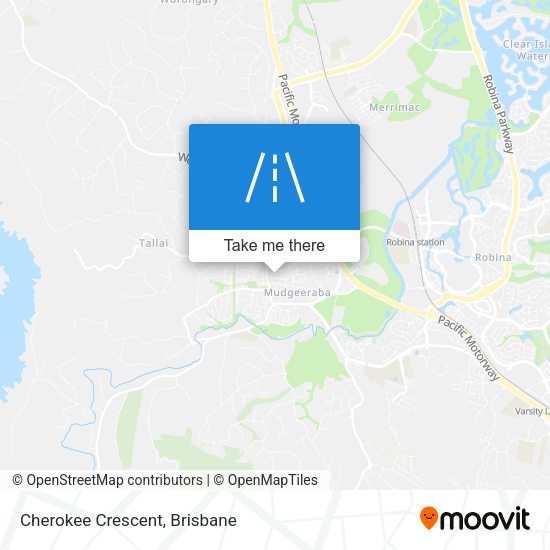 Cherokee Crescent map