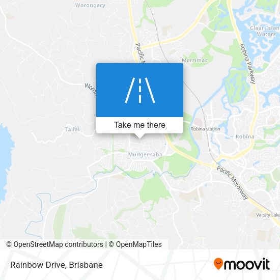 Rainbow Drive map