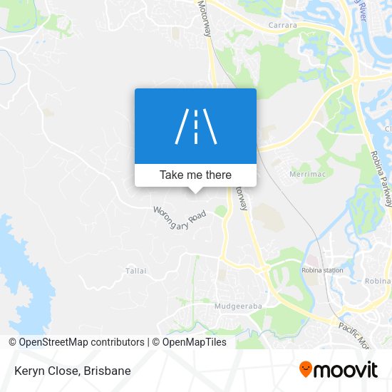 Keryn Close map