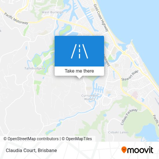 Claudia Court map