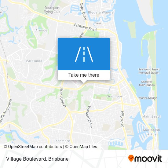 Village Boulevard map