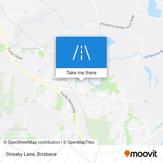 Streaky Lane map
