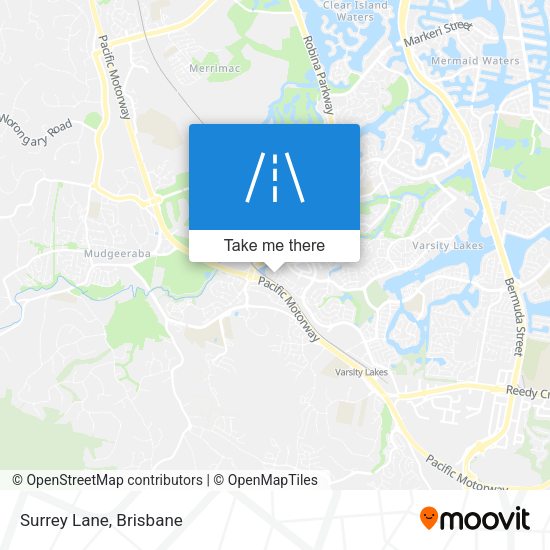 Surrey Lane map